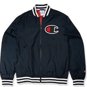 Black men's Satin Bomber Jacket